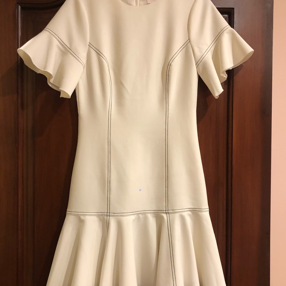 cinq a sept dress White Summer A Line Dress US2